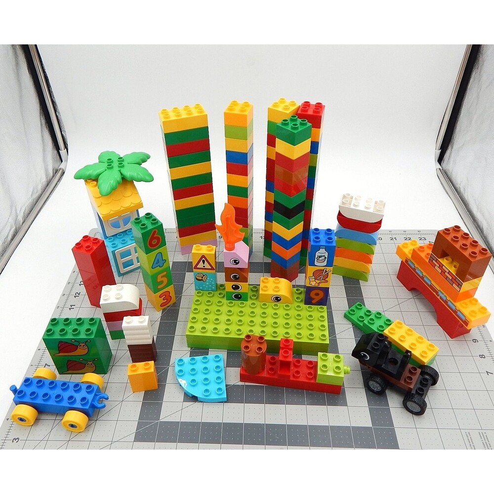 Lego Duplo Building Bricks Blocks Specialty 125 Piece Lot Multi Sizes